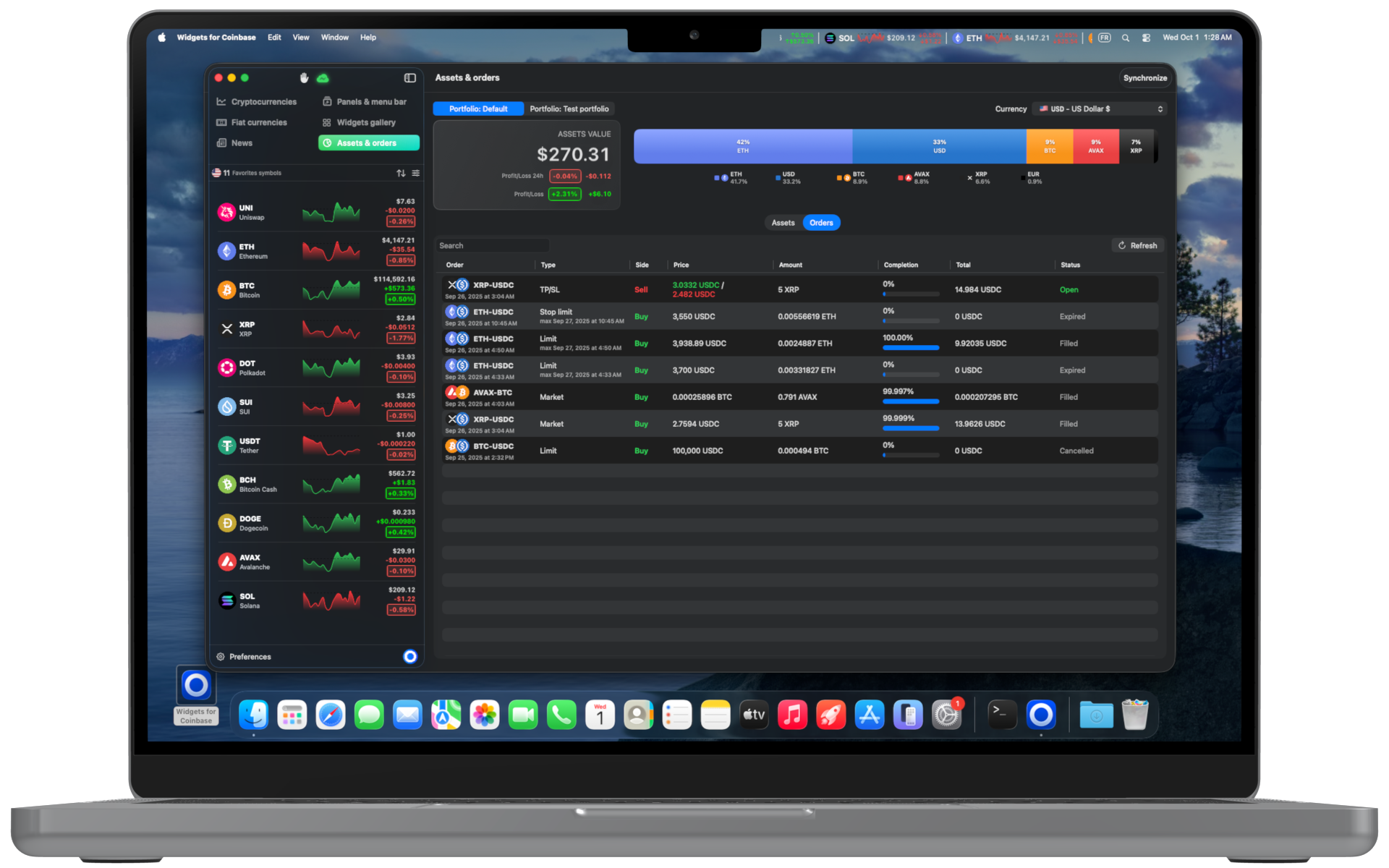Tracking for Coinbase - Portfolio Tracking